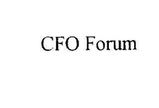 CFO FORUM