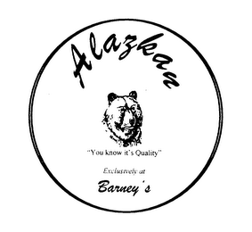 ALAZKAN "YOU KNOW IT'S QUALITY" EXCLUSIVELY AT BARNEY'S