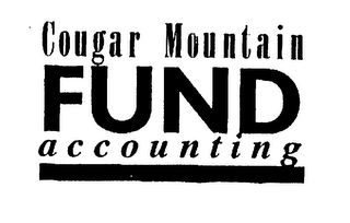 COUGAR MOUNTAIN FUND ACCOUNTING