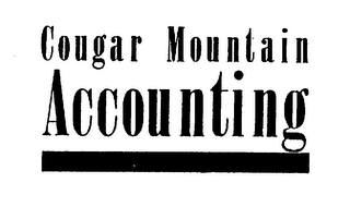 COUGAR MOUNTAIN ACCOUNTING