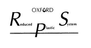 OXFORD REDUCED PLASTIC SYSTEM