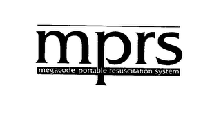 MPRS MEGACODE PORTABLE RESUSCITATION SYSTEM