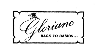 GLORIANE BACK TO BASICS...