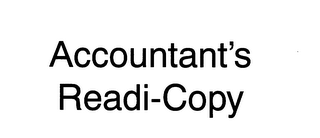 ACCOUNTANT'S READI-COPY