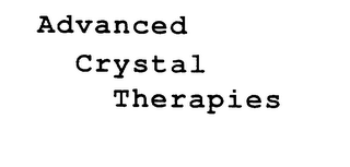 ADVANCED CRYSTAL THERAPIES