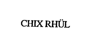 CHIX RHUL