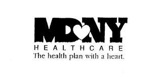 MD NY HEALTHCARE THE HEALTH PLAN WITH A HEART.