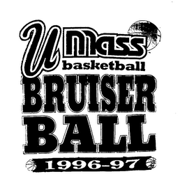 UMASS BASKETBALL BRUISER BALL 1996-97