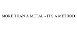 MORE THAN A METAL - IT'S A METHOD