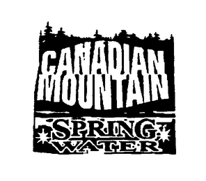 CANADIAN MOUNTAIN SPRING WATER