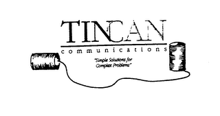 TIN CAN COMMUNICATIONS "SIMPLE SOLUTIONS FOR COMPLEX PROBLEMS"