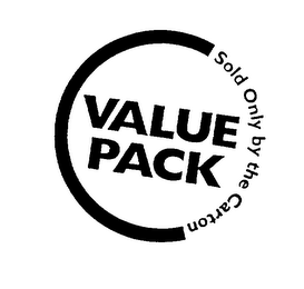 VALUE PACK SOLD ONLY BY THE CARTON