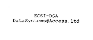 ECSI-DSA DATASYSTEMS@ACCESS.LTD