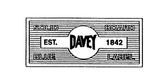 SOLID BOARD BLUE LABEL EST. DAVEY 1842