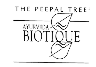 THE PEEPAL TREE: AYURVEDA BIOTIQUE