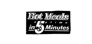 HOT MEALS ANYTIME IN 5 MINUTES