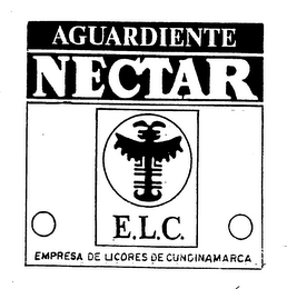 AGUARDIENTE NECTAR E.L.C. EMPRESA DE LICORES DE CUNDINAMARCA