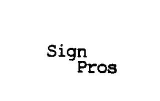 SIGN PROS