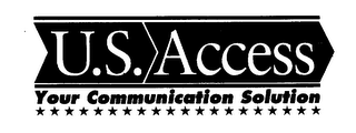 U.S. ACCESS YOUR COMMUNICATION SOLUTION