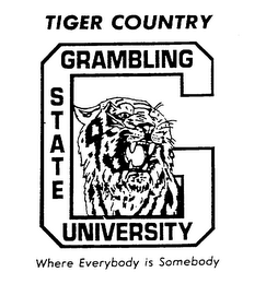 G GAMBLING STATE UNIVERSITY TIGER COUNTRY WHERE EVERYBODY IS SOMEBODY