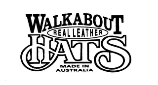 WALKABOUT HATS REAL LEATHER MADE IN AUSTRALIA