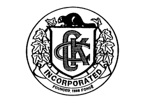 CKC INCORPORATED FOUNDED 1888 FONDE