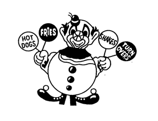 HOT DOGS FRIES SHAKES TURN OVERS