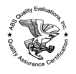 ABS QUALITY EVALUATIONS, INC. QUALITY ASSURANCE CERTIFICATION