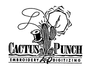 CACTUS PUNCH EMBROIDERY DIGITIZING