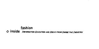 INSIDE FASHION INFORMATION EDUCATION AND IDEAS FROM INSIDE THE INDUSTRY