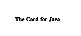 THE CARD FOR JAVA