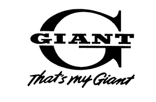 G GIANT THAT'S MY GIANT