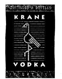 KRANE VODKA BOTTLED & DISTILLED IN THE UKRAINE