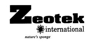 ZEOTEK INTERNATIONAL NATURE'S SPONGE