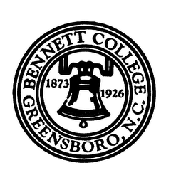 BENNETT COLLEGE GREENSBORO, N.C. 1873 1926