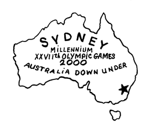 SYDNEY MILLENNIUM XXVIITH OLYMPIC GAMES 2000 AUSTRALIA DOWN UNDER