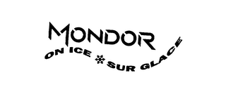 MONDOR ON ICE SUR GLACE