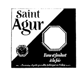 SAINT AGUR FORCE ET FONDANT A LA FOIS FROMAGE A PATE PERVILLEE FABRIQUE EN VELAY