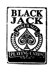 BLACK JACK POKER SIZE PLAYING CARDS