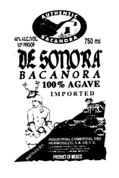 AUTHENTIC BACANORA DE SONORA