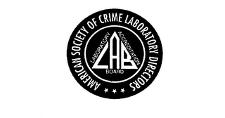 AMERICAN SOCIETY OF CRIME LABORATORY DIRECTORS LAB LABORATORY ACCREDITATION BOARD