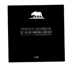 CALIFORNIA RED PRODUCT OF CALIFORNIA USA 1996