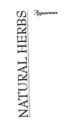 NATURAL HERBS APPEARANCE