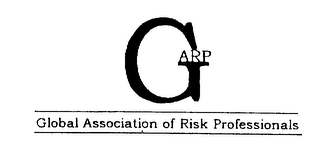 GARP GLOBAL ASSOCIATION OF RISK PROFESSIONALS