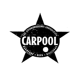 CARPOOL THE AUTOMOBILLIARDS CORPORATION BARBEQUE - BEER - BILLIARDS