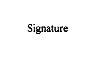 SIGNATURE