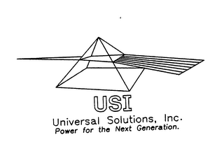 USI UNIVERSAL SOLUTIONS, INC. POWER FOR THE NEXT GENERATION.