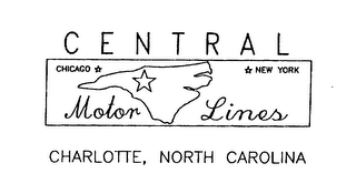 CENTRAL MOTOR LINES CHARLOTTE, NORTH CAROLINA CHICAGO NEW YORK