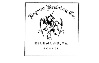 LEGEND BREWING CO. RICHMOND, VA. PORTER