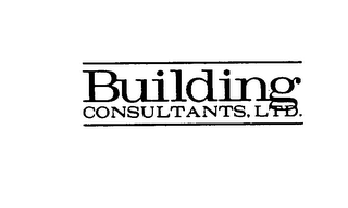 BUILDING CONSULTANTS, LTD.